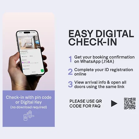 J14a I & Automated Self Check-in Lägenhetshotell Vilnius